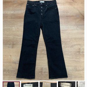 Madewell Cali Demi-Boot Button Fly High Rise Jeans
